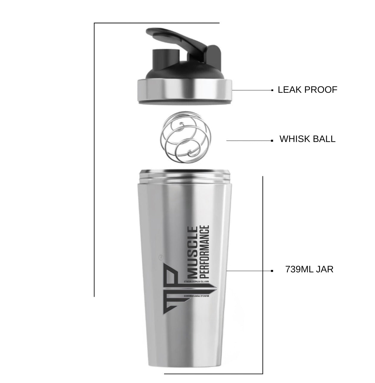 Muscle Performance Steel Sekhar 739ML - MUSCLE PERFORMANCE