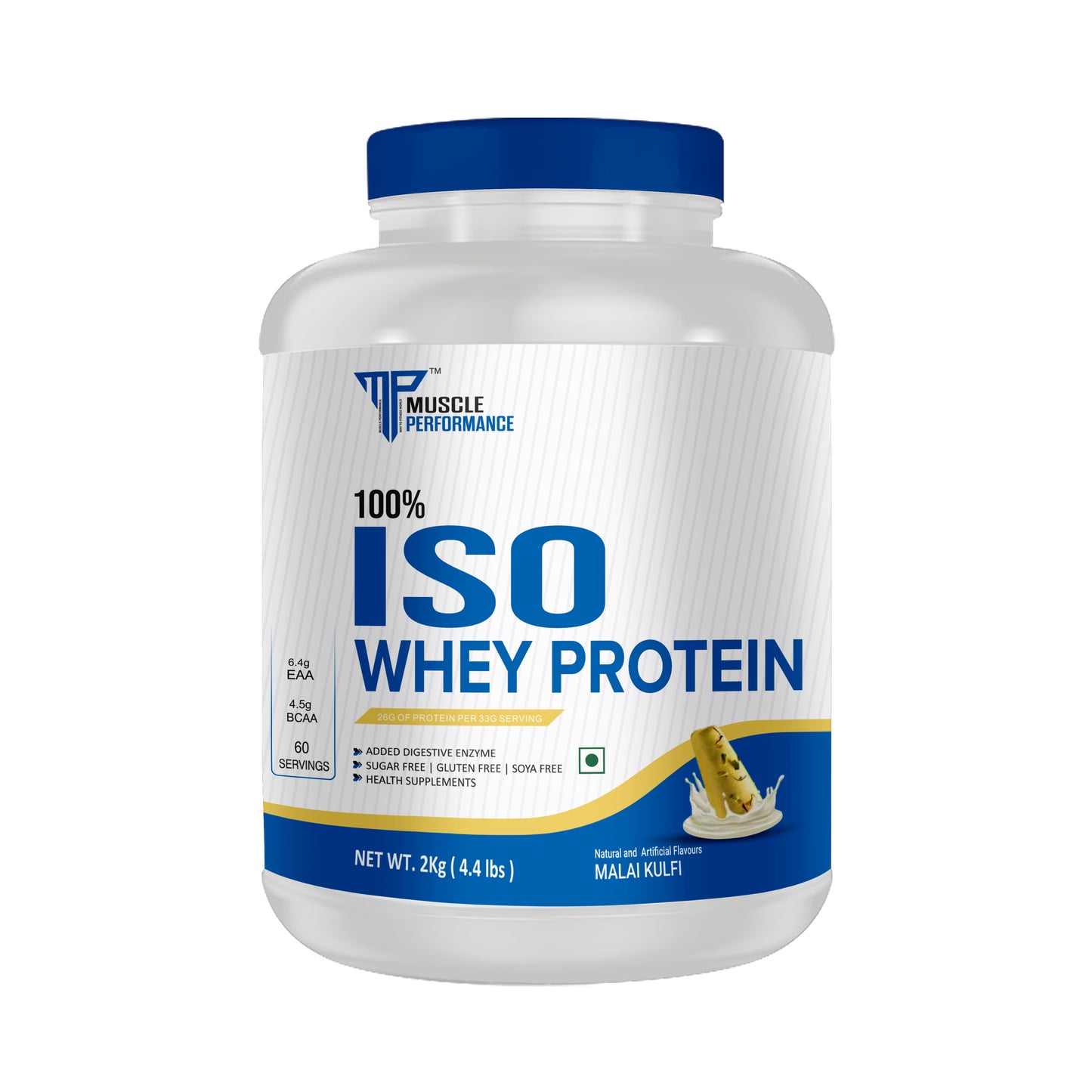 Muscle Performance 100% Isolate Whey Protein 2KG - MUSCLE PERFORMANCE