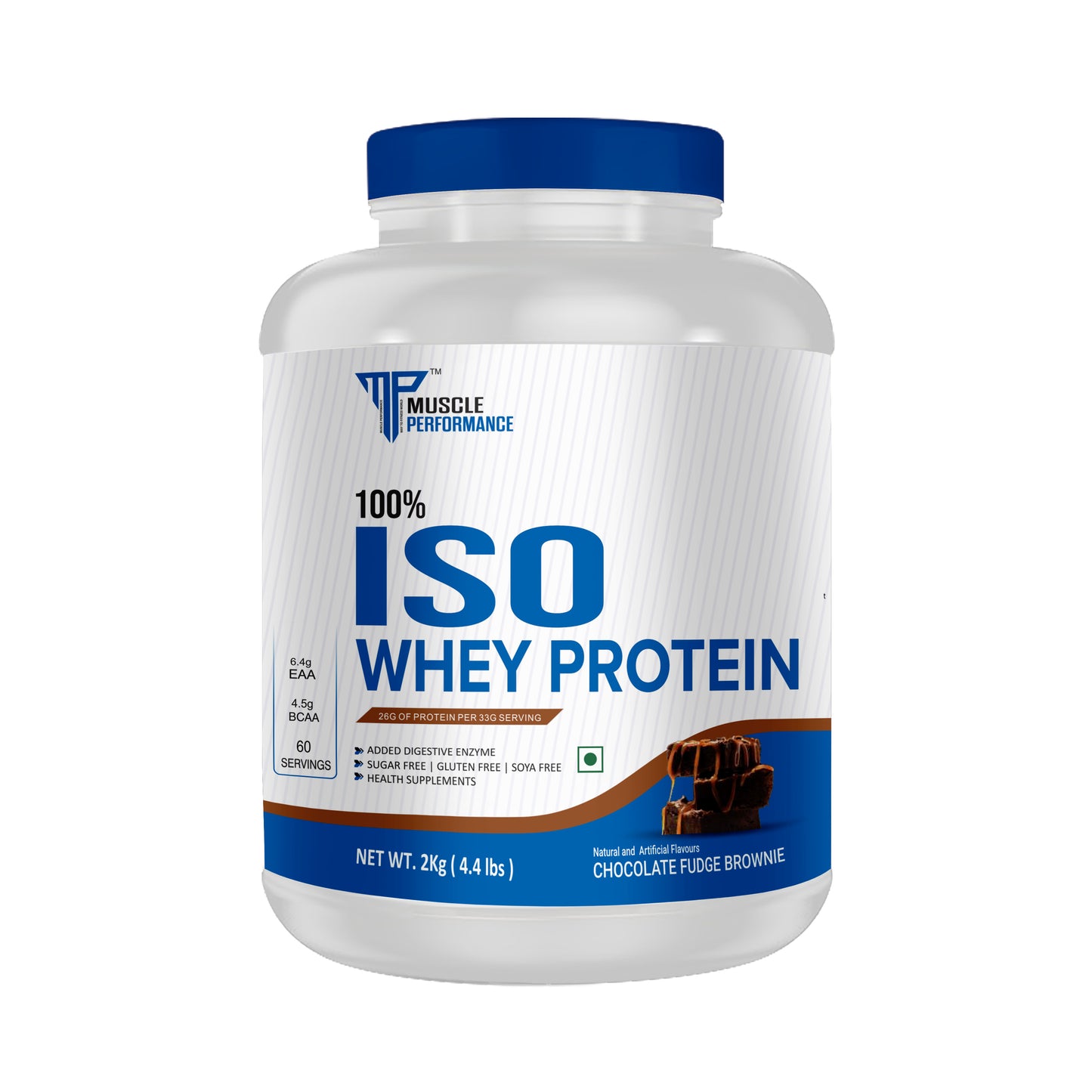 Muscle Performance 100% Isolate Whey Protein 2KG - MUSCLE PERFORMANCE