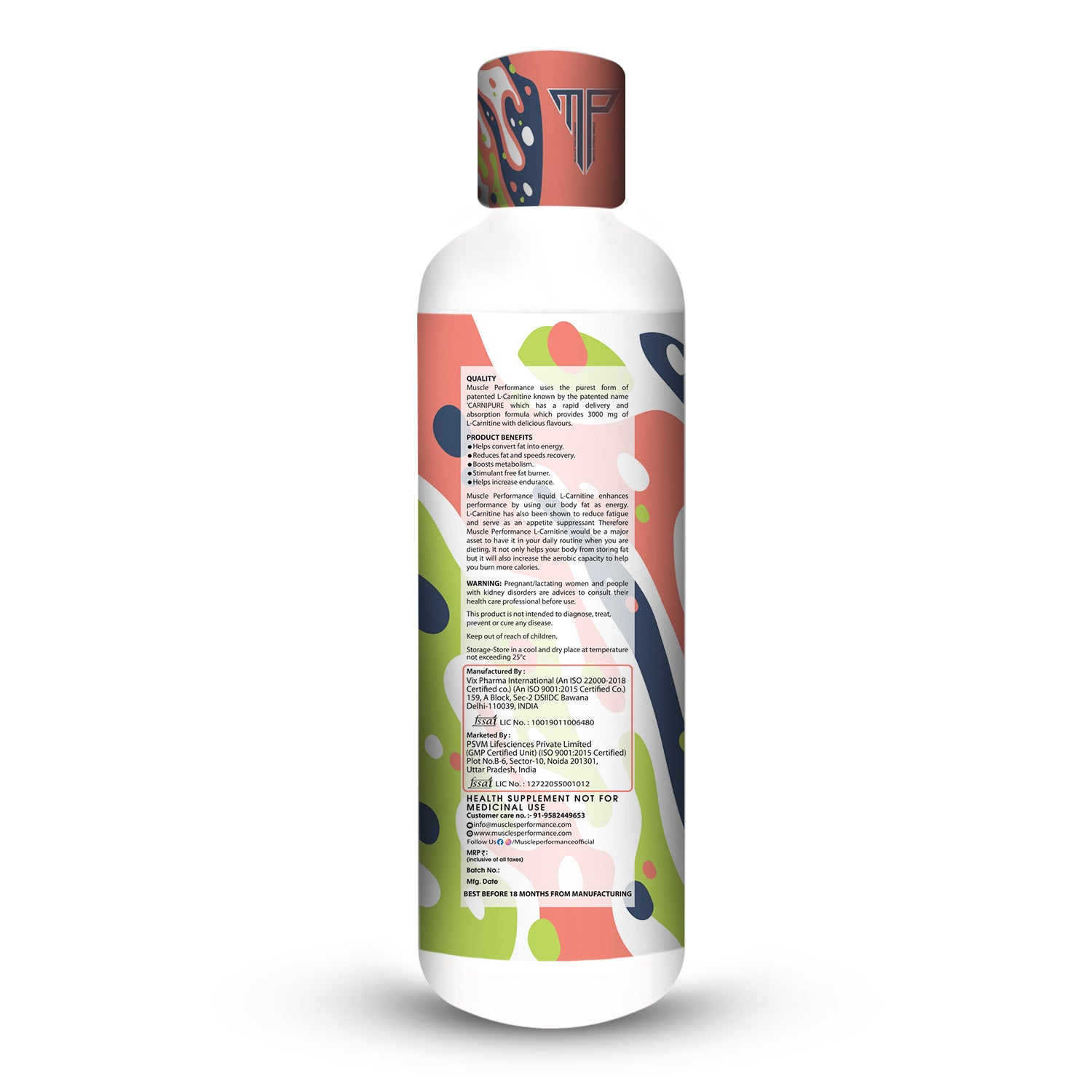 MUSCLE PERFORMANCE L-CARNITINE 450ML - MUSCLE PERFORMANCE