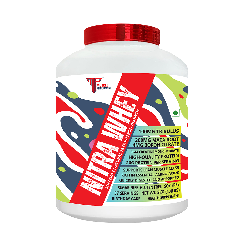 MUSCLE PERFORMANCE NITRA WHEY  PROTEIN 2KG 4.4LBS - MUSCLE PERFORMANCE