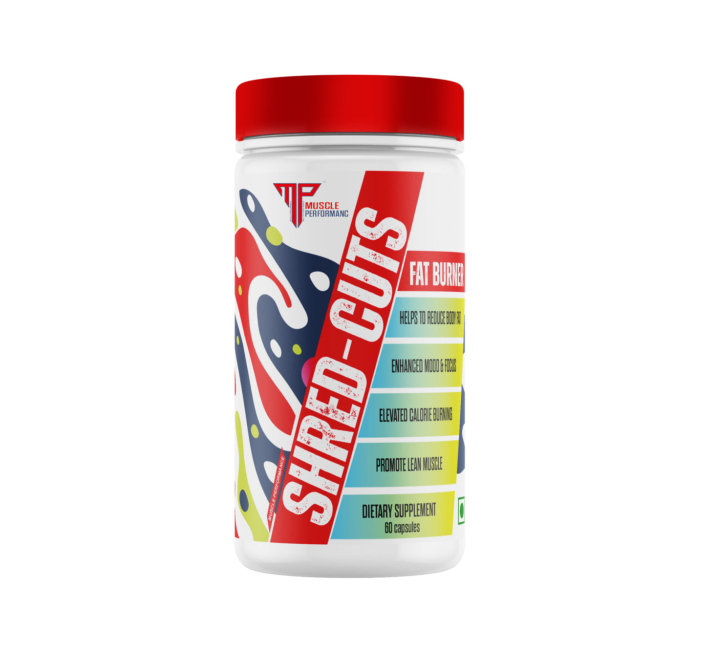 MUSCLE PERFORMANCE SHRED CUTS FAT BURNUR ( 60 CAPSULES ) - MUSCLE PERFORMANCE