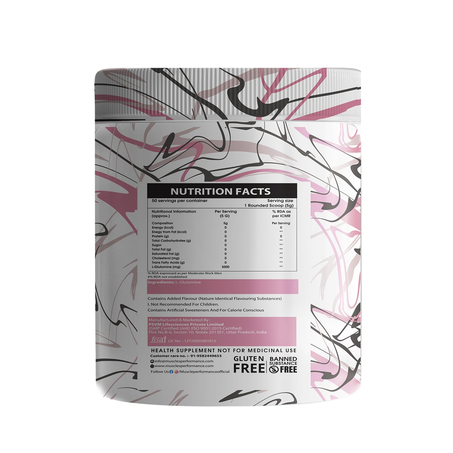 Muscle Performance L-Glutamine Serving 250g - Muscle Performance