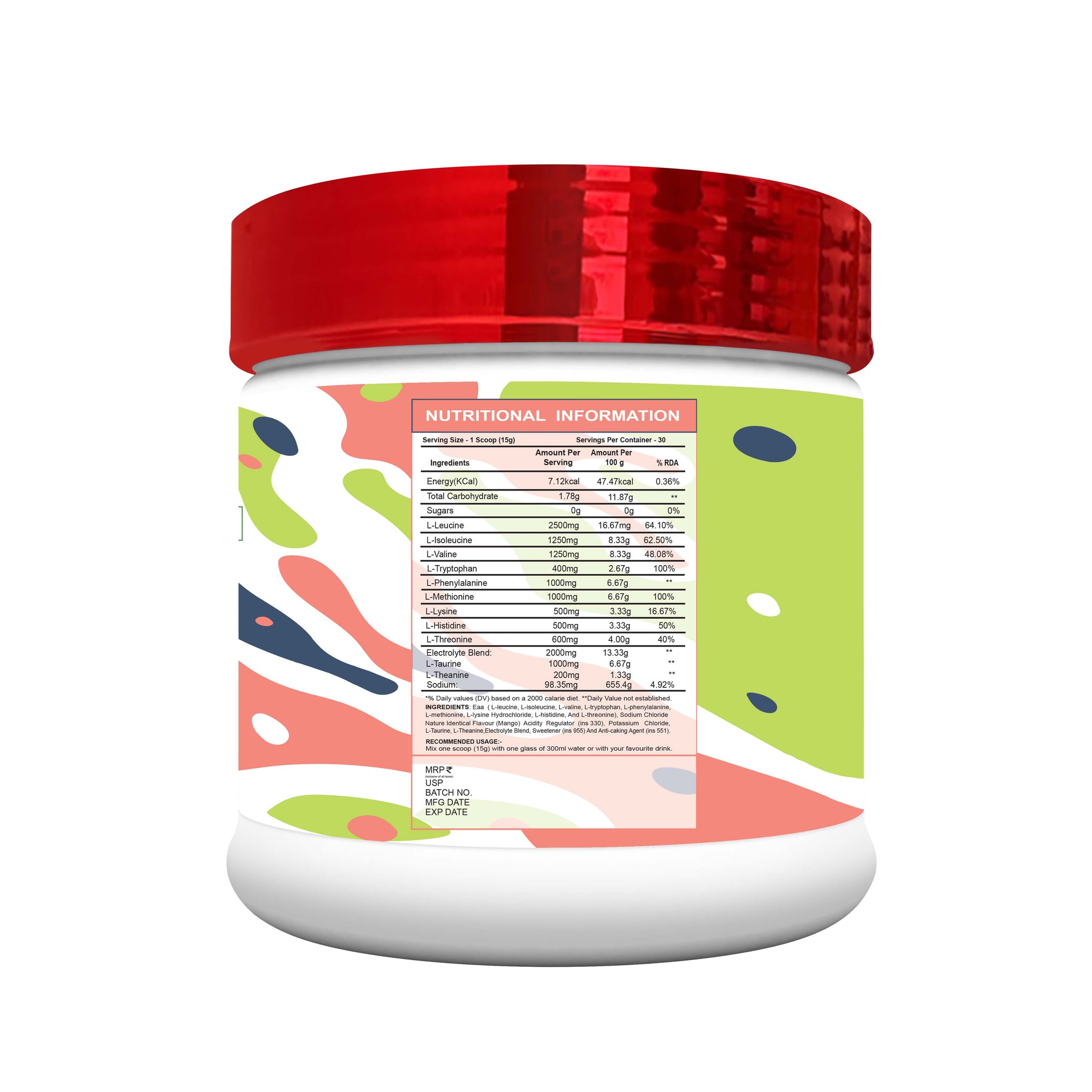 MUSCLE PERFORMANCE EAA POWER 450G, 30 SERVINGS - MUSCLE PERFORMANCE