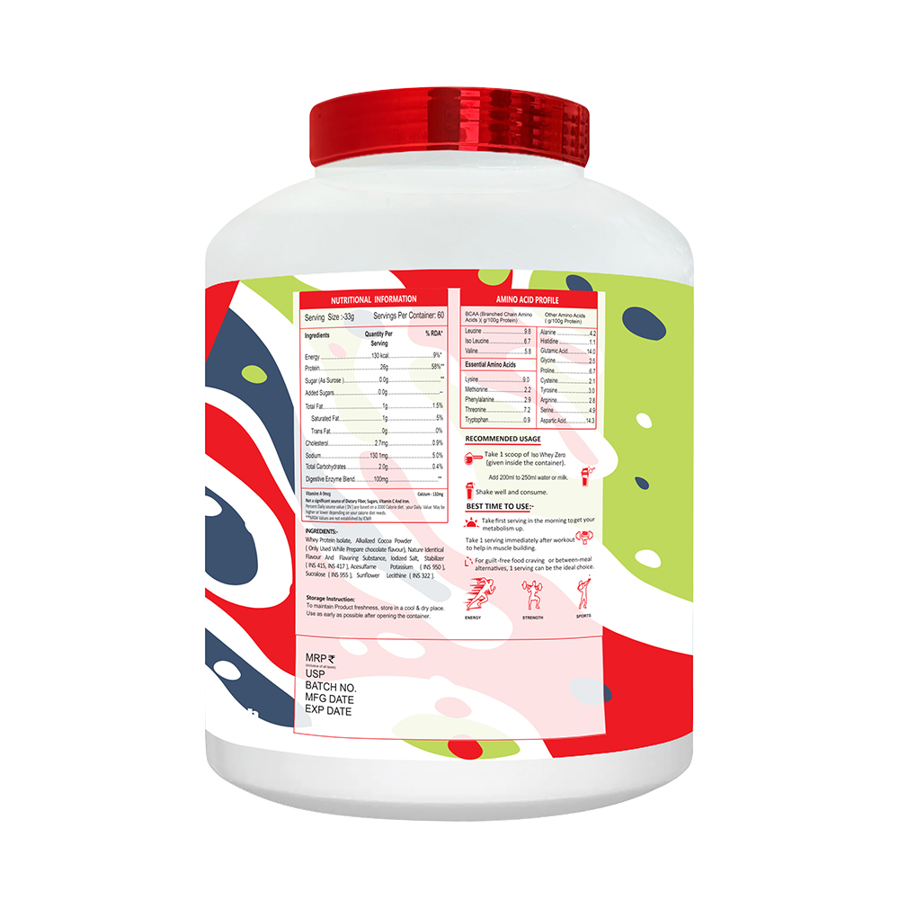 MUSCLE PERFORMANCE ISO WHEY ZERO 2KG (4.4LBS) - MUSCLE PERFORMANCE