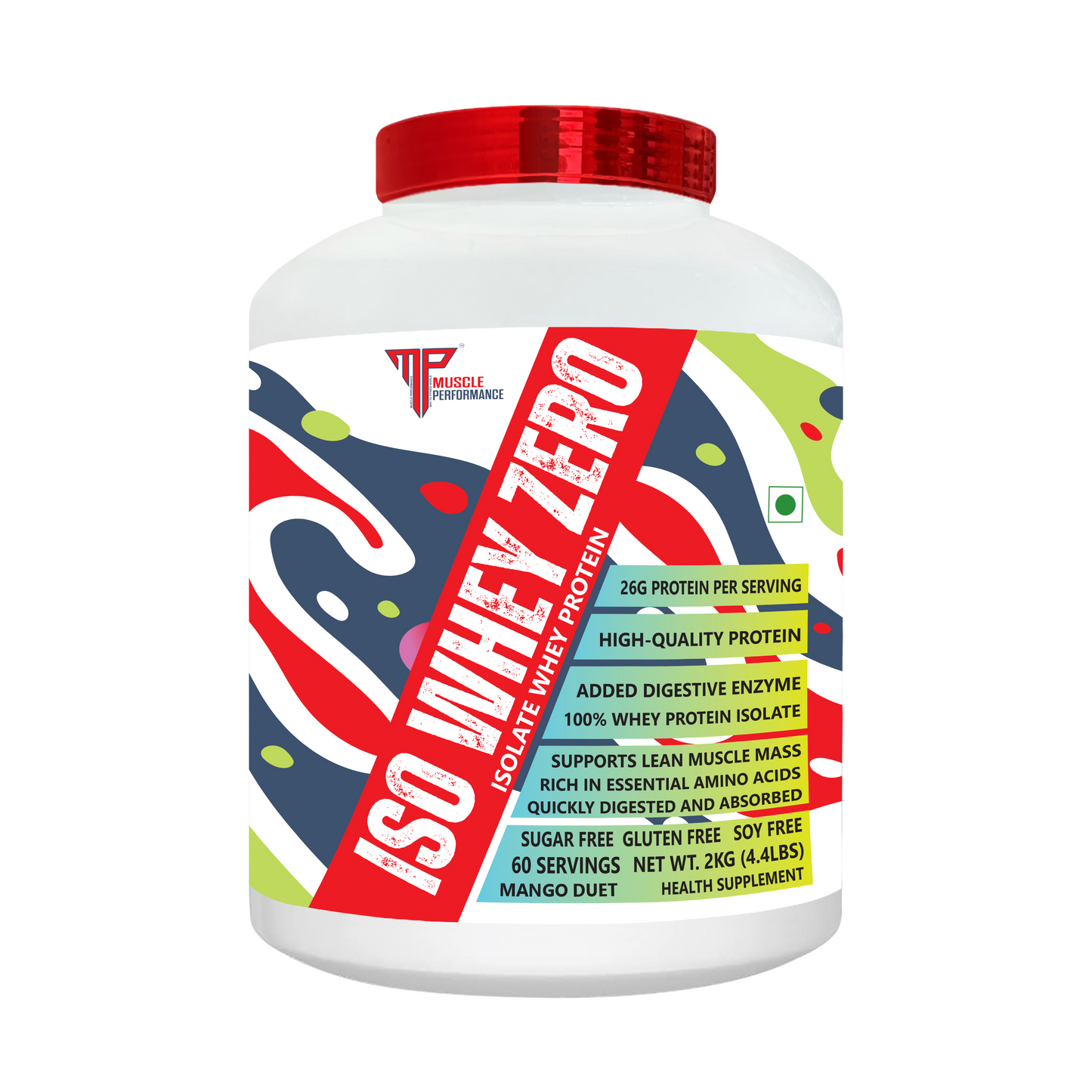 MUSCLE PERFORMANCE ISO WHEY ZERO 2KG (4.4LBS) - MUSCLE PERFORMANCE