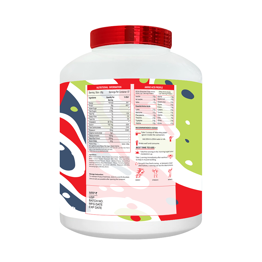 MUSCLE PERFORMANCE NITRA WHEY  PROTEIN 2KG 4.4LBS - MUSCLE PERFORMANCE