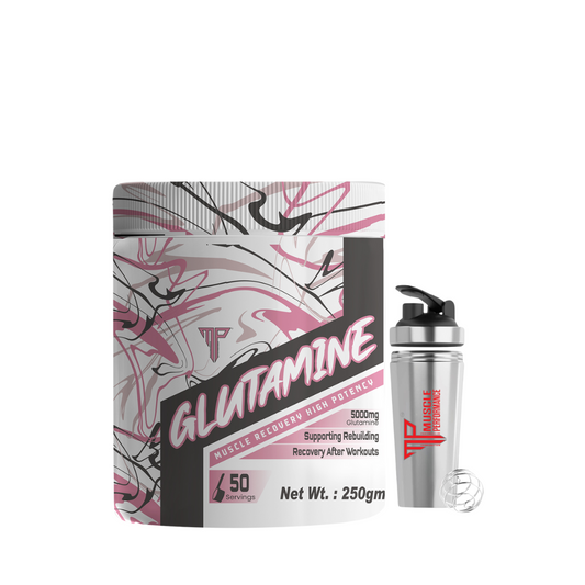 Muscle Performance L-Glutamine, With Steel Shaker 250g - Muscle Performance
