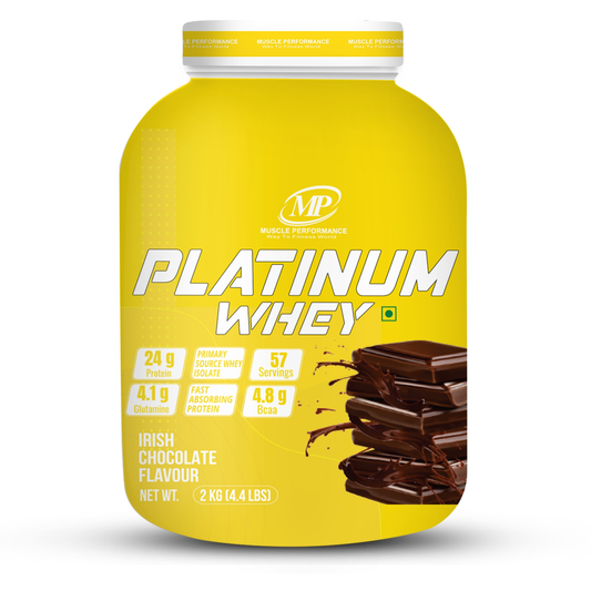 Muscle Performance Platinum Whey Protein 2kg 4.4 lbs, 57 servings - Muscle Performance