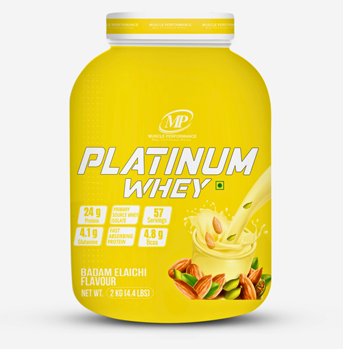 Muscle Performance Platinum Whey Protein 2kg 4.4 lbs, 57 servings - Muscle Performance